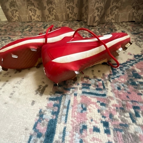Nike Air Clipper '17 Men's Metal Baseball Cleats red white size 10.5 - Picture 11 of 13